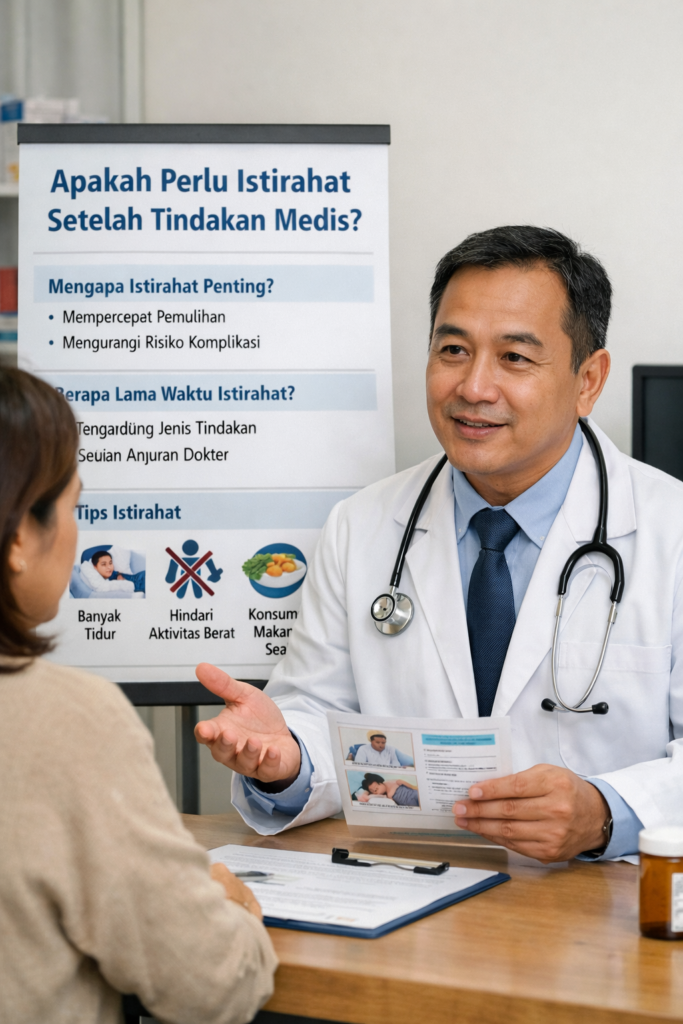 istirahat setelah tindakan medis