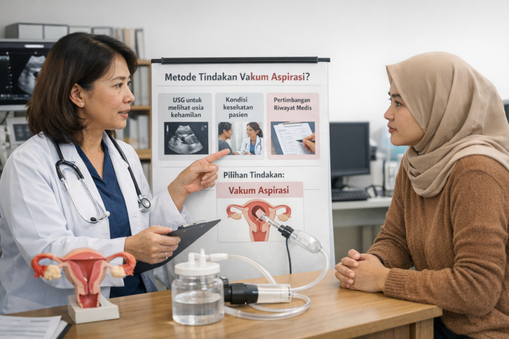 Konsultasi medis tentang tindakan vakum aspirasi