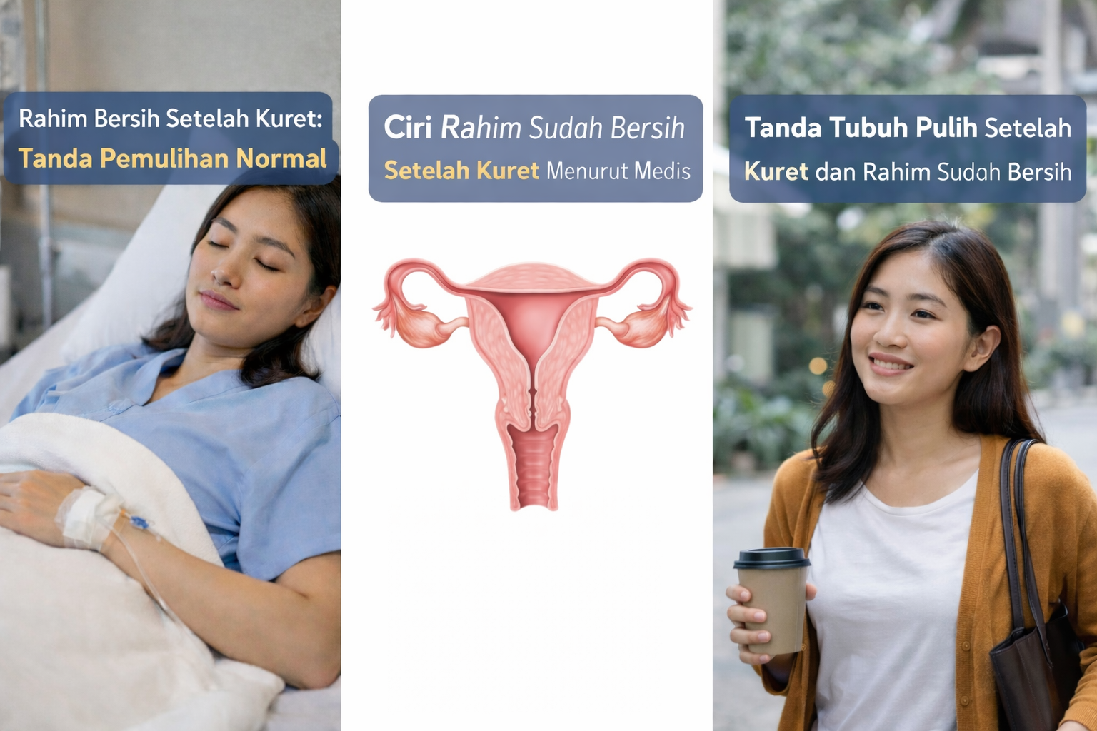 tanda tubuh pulih setelah kuret dan rahim sudah bersih