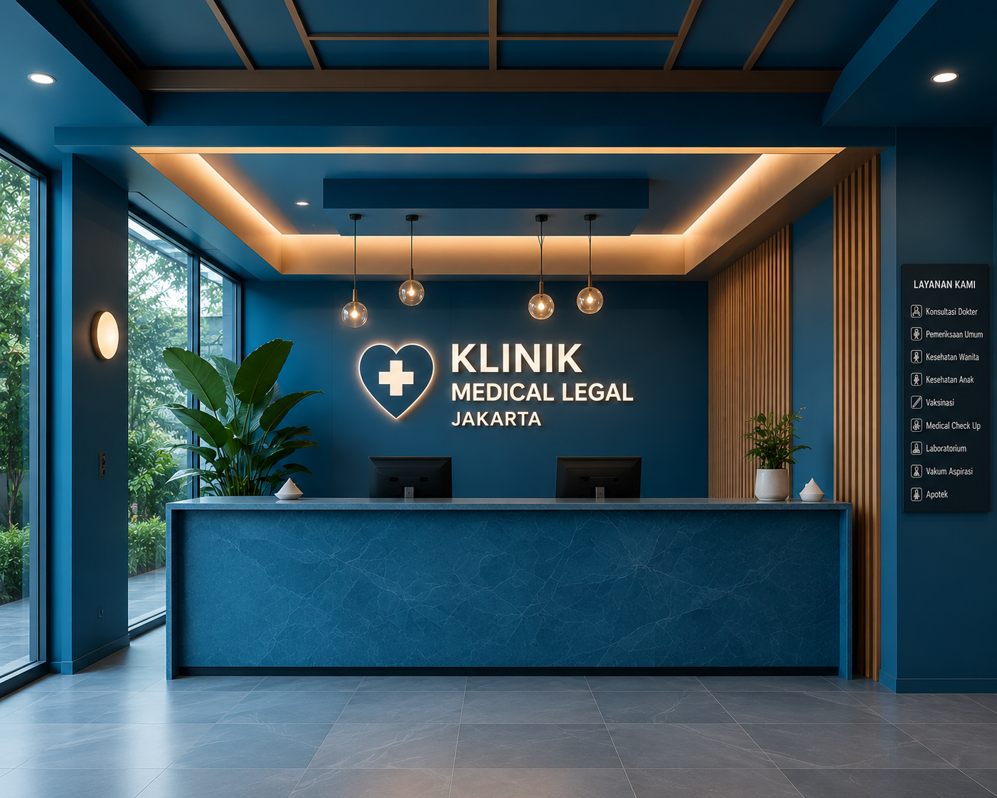 Gedung klinik aborsi dan konsultasi dokter di Jakarta