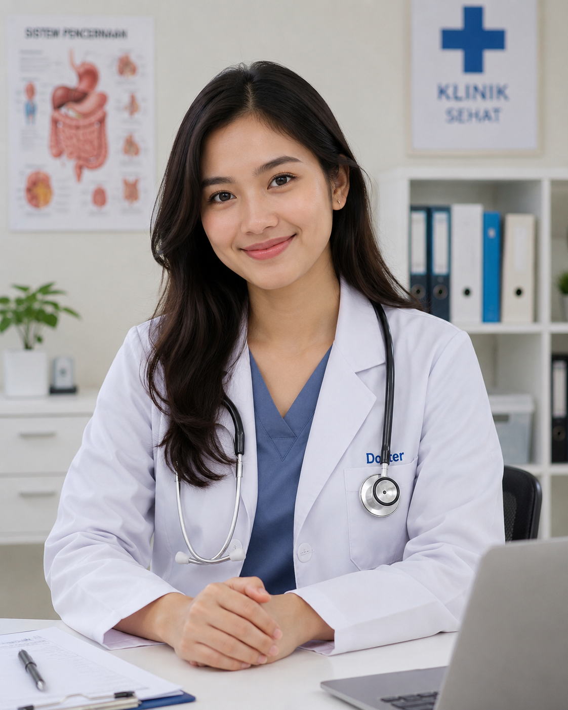 Dokter menjelaskan proses vakum aspirasi
